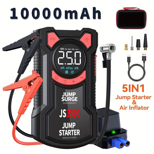 Kitrio SurgePro 5-in-1 Jump Starter + Air Compressor (3000A | 150 PSI)