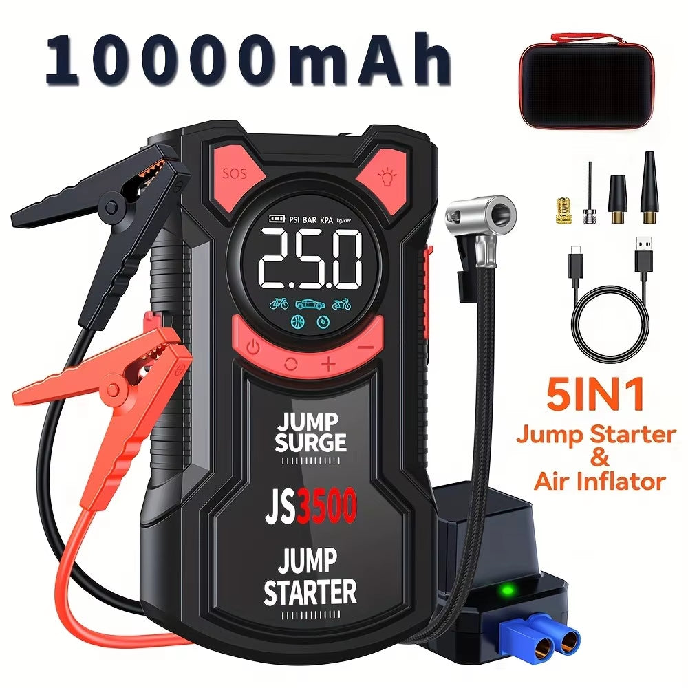 Kitrio SurgePro 5-in-1 Jump Starter + Air Compressor (3000A | 150 PSI)