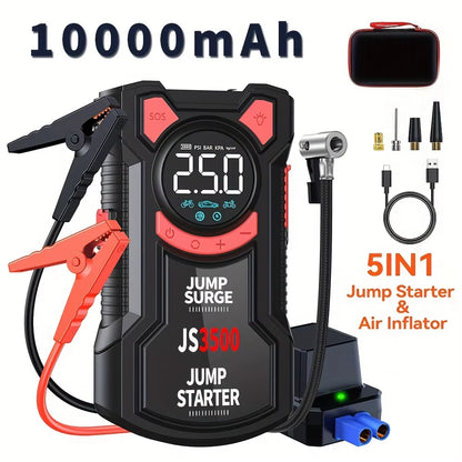 Kitrio SurgePro 5-in-1 Jump Starter + Air Compressor (3000A | 150 PSI)
