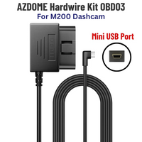 OBD Hardwire Kit for Dash Cams – Type-C / Mini-USB / Micro-USB (24H Parking Monitor, 11.48ft / 3.5m Cable)