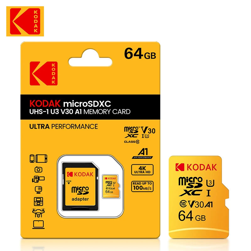Original Micro SD Card – Class 10 U3 V30 (32GB–256GB) for Dash Cams & Driving Recorders