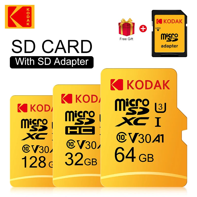 Original Micro SD Card – Class 10 U3 V30 (32GB–256GB) for Dash Cams & Driving Recorders