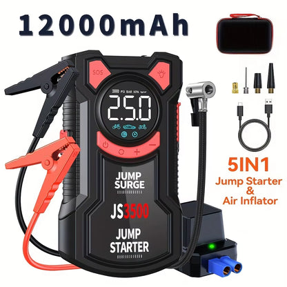 Kitrio SurgePro 5-in-1 Jump Starter + Air Compressor (3000A | 150 PSI)