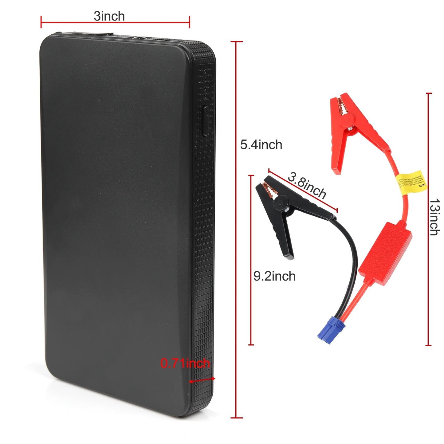 20000Mah Car Jump Starter Booster Jumper Box Portable Power Bank Charger
