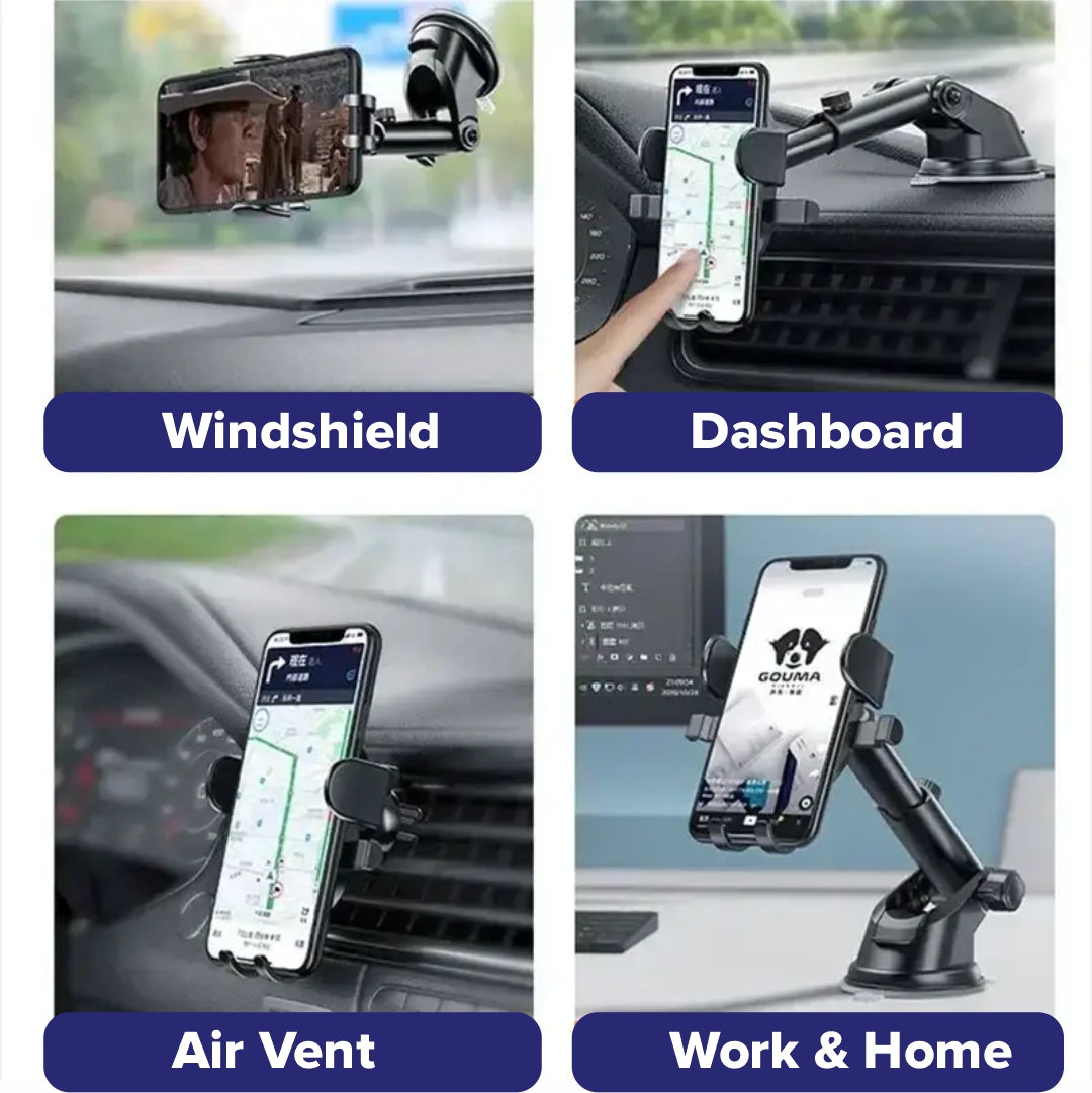 VIKEFON  Sucker Car Phone Holder 360° Windshield Car Dashboard Mobile Cell Support Bracket for Iphone Samsung Xiaomi
