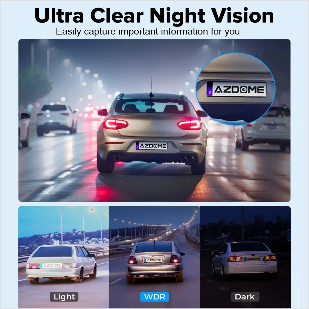 Dash Cam M300S 4K+1080P Dual Dash Car Camera