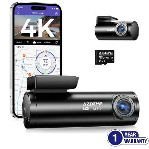 Dash Cam M300S 4K+1080P Dual Dash Car Camera