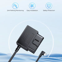 AZDOME OBD Hardwire Kit for Dash Cams – Type-C / Mini-USB / Micro-USB (24H Parking Monitor)