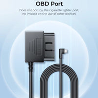AZDOME OBD Hardwire Kit for Dash Cams – Type-C / Mini-USB / Micro-USB (24H Parking Monitor)