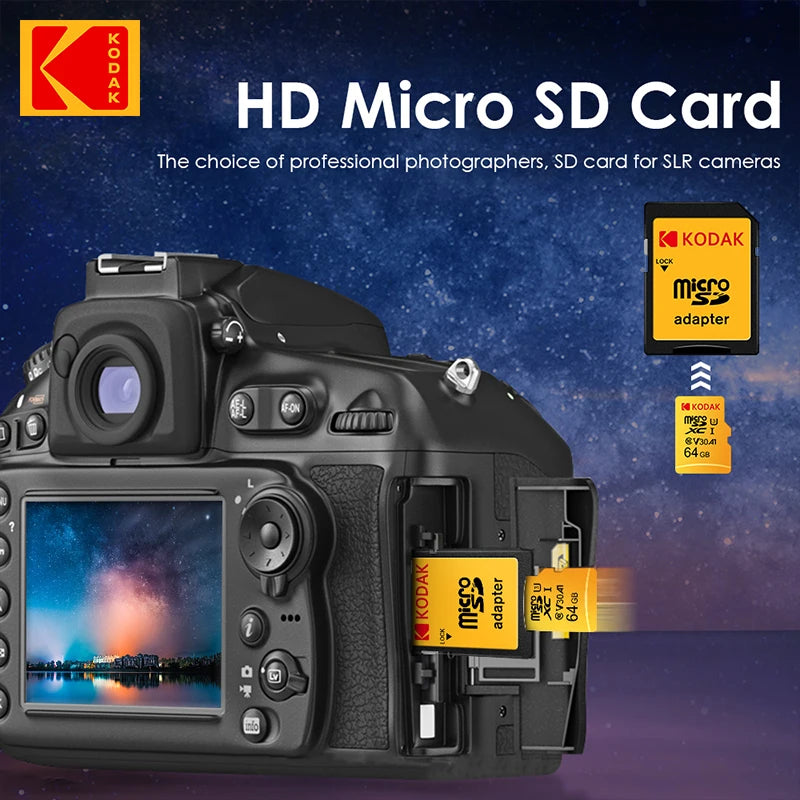 Original Micro SD Card – Class 10 U3 V30 (32GB–256GB) for Dash Cams & Driving Recorders