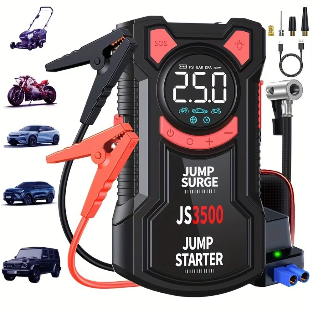 Kitrio SurgePro 5-in-1 Jump Starter + Air Compressor (3000A | 150 PSI)